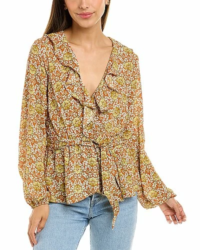 Max Studio Wrap Top Women