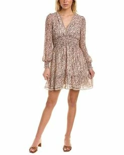 Max Studio Smocked Mini Dress Women