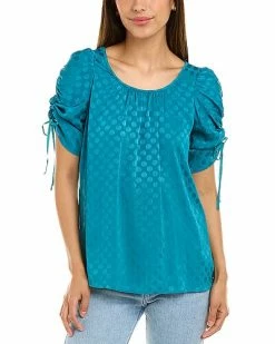Max Studio Ruched Blouse Women