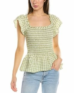 Max Studio Smocked Blouse Women
