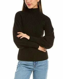 Max Studio Balloon Sleeve Sweater Women