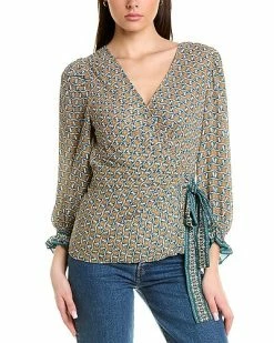Max Studio Waist Tie Blouse Women