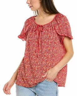Max Studio Tie Neck Top Women
