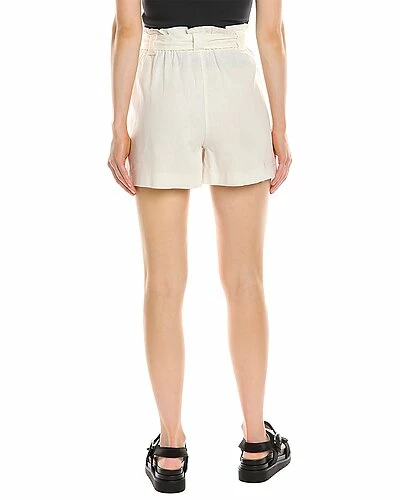 Max Studio Tie Waist Linen-Blend Short Women - Image 3