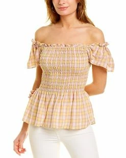 Max Studio Smocked Blouse Women