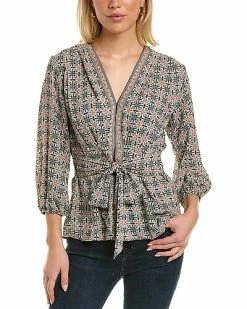 Max Studio Tie Front Blouse Women