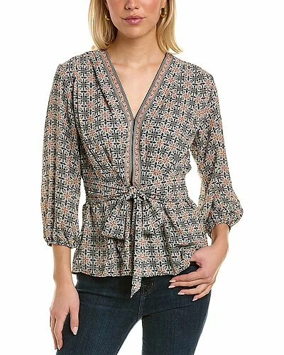 Max Studio Tie Front Blouse Women