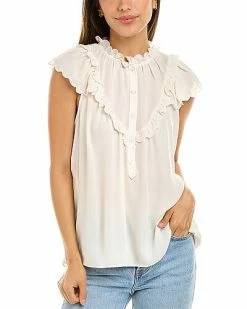 Max Studio Flutter Sleeve Blouse Women