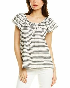 Max Studio Flutter Sleeve Top Women