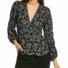 Max Studio Crepe Blouse Women