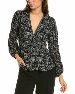 Max Studio Crepe Blouse Women