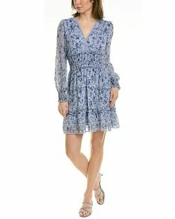 Max Studio Smocked Mini Dress Women