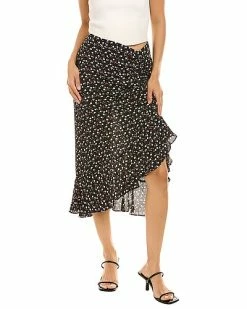 Max Studio Ruffle Midi Skirt Women