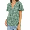 Max Studio Flutter Sleeve Blouse Women