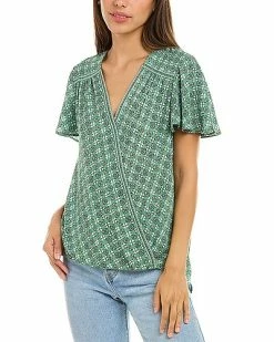 Max Studio Flutter Sleeve Blouse Women