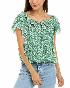 Max Studio Flutter Sleeve Blouse Women