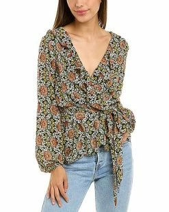 Max Studio Wrap Top Women