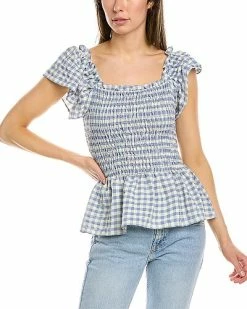 Max Studio Smocked Blouse Women