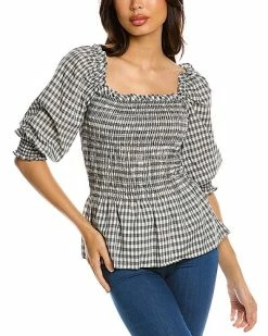 Max Studio Smocked Top Women