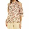 Max Studio Cold-Shoulder Ruffle Top Women
