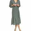 Max Studio Wrap Midi Dress Women
