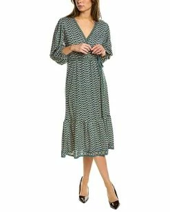 Max Studio Wrap Midi Dress Women