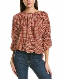 Max Studio Ruched Blouse Women