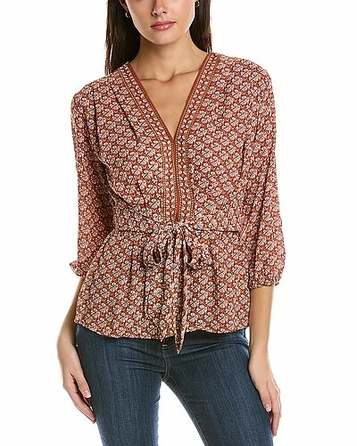 Max Studio Tie Front Blouse Women