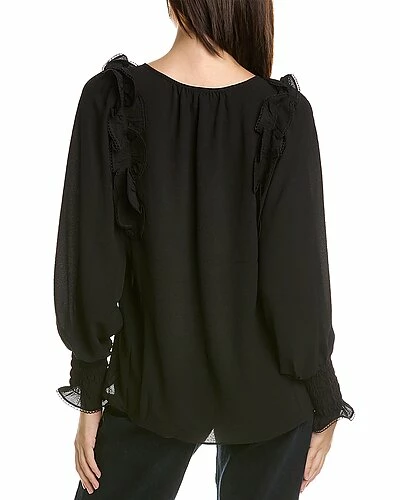 Max Studio Bubble Crepe Blouse Women - Image 2