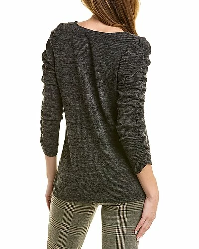 Max Studio Ruched Sleeve Top Women - Image 2