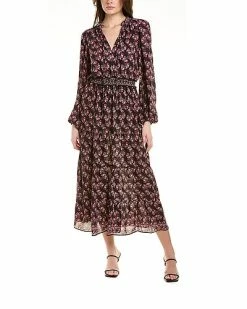 Max Studio Tiered Midi Dress Women