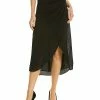 Max Studio Satin Midi Skirt Women
