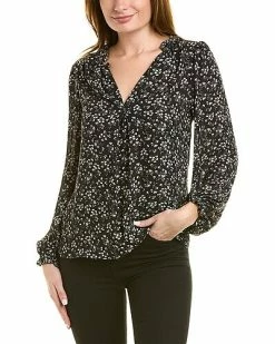 Max Studio Floral Crepe Blouse Women