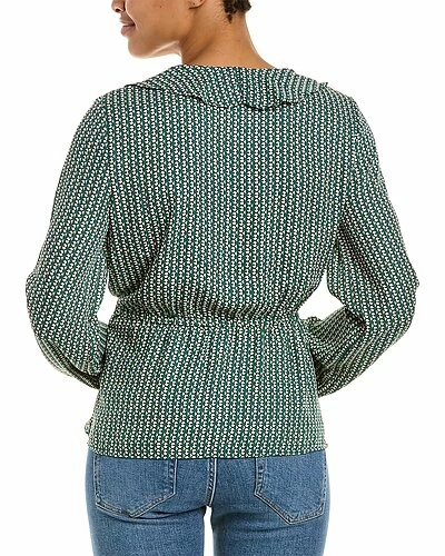Max Studio Wrap Ruffle Top Women - Image 2