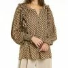 Max Studio Smocked Top Women