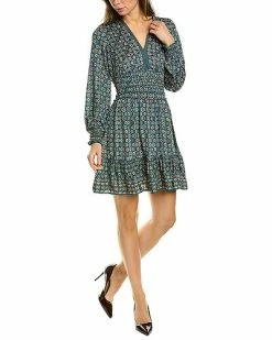 Max Studio Smocked Waist Mini Dress Women