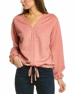 Max Studio Waffle Top Women