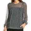 Max Studio Mesh Blouse Women