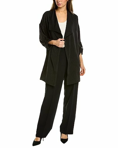 Max Studio Twill Long Coat Women