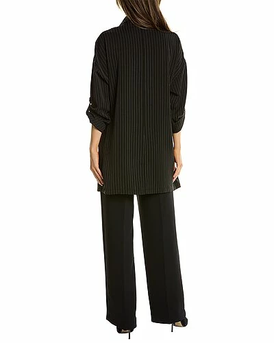 Max Studio Twill Long Coat Women - Image 2