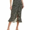 Max Studio Crepe Midi Skirt Women