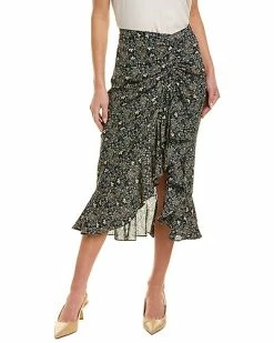 Max Studio Crepe Midi Skirt Women