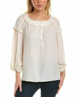 Max Studio Smocked Blouse Women