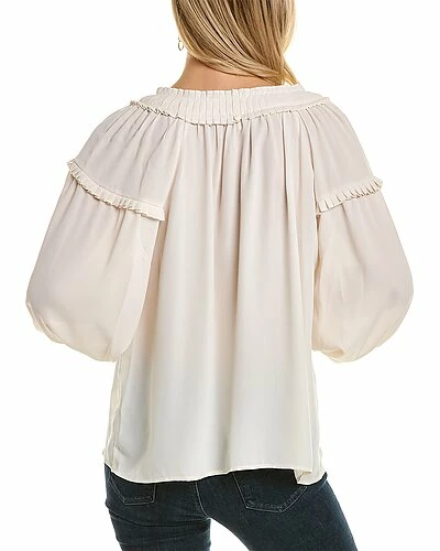 Max Studio Smocked Blouse Women - Image 2