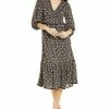 Max Studio Wrap Midi Dress Women