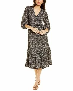 Max Studio Wrap Midi Dress Women