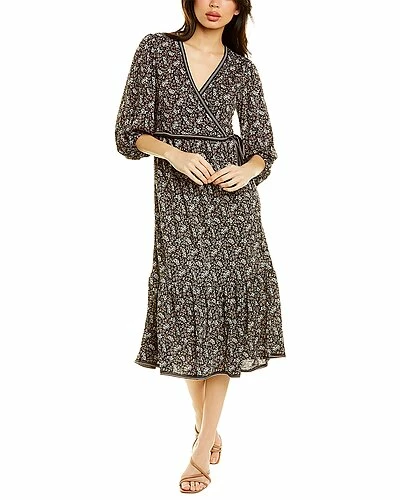 Max Studio Wrap Midi Dress Women
