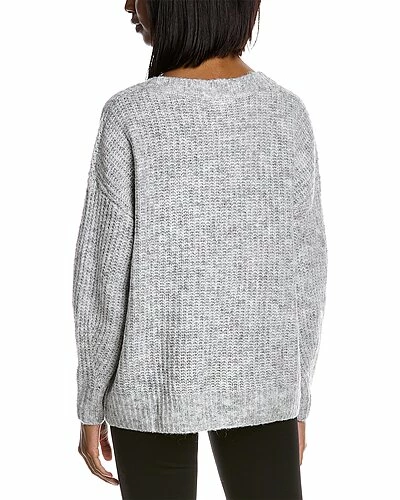 Max Studio V-Neck Wool-Blend Sweater Women - Image 2