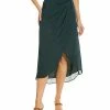 Max Studio Satin Midi Skirt Women