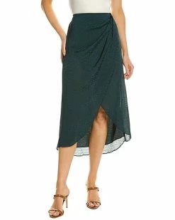 Max Studio Satin Midi Skirt Women